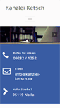 Mobile Screenshot of kanzlei-ketsch.de