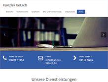 Tablet Screenshot of kanzlei-ketsch.de
